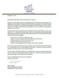 Examples of kairos letters from parents elegant how to. Newark Catholic High School Safety Protocols During The Break Letter From Superintendent