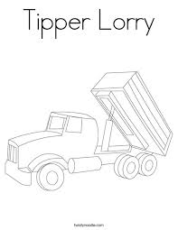 Tough trucks are terrific coloring page that you can customize and print for kids. Tipper Lorry Coloring Page Twisty Noodle