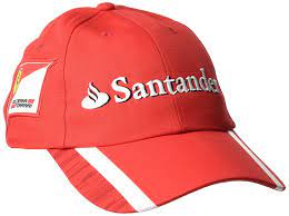 This Santander Cap Made Famous By Ferrari Team Drivers Like Sebastian Vettel And Kimi Raikonnen Is Just Hot Featu Outfit Accessories Hat World Hats For Sale