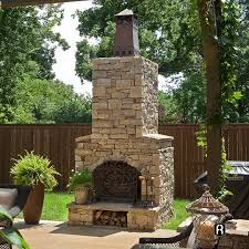 Outdoor Fireplace With Knight Chimney Cap Outdoor Fireplace Kits Backyard Fireplace Outdoor Wood Burning Fireplace