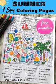 Discover thanksgiving coloring pages that include fun images of turkeys, pilgrims, and food that your kids will love to color. Free Printable I Spy Summer Coloring Pages Homeschool Giveaways