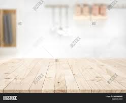 Check our list of best finishes for wood kitchen table and you can learn how to pick the best one! Wood Table Top On Blur Image Photo Free Trial Bigstock