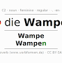 Die Wampe from www.verbformen.com