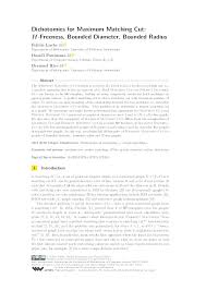 Dichotomies for Maximum Matching Cut: H-Freeness, Bounded Diameter, Bounded  Radius