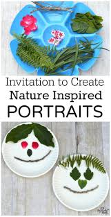 I especially love contact paper as a medium to craft with toddlers. Nature Inspired Portraits Nature Kids Nature School Nature Activities