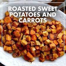 Roasted Sweet Potatoes And Carrots Recipe Sweet Potato Carrot Recipe Roasted Sweet Potatoes Sweet Potato Recipes Healthy