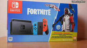 The nintendo switch bundle was an exclusive partnership between epic games and nintendo that paired the nintendo switch with a redeemable code that granted the player the double helix set for free in fortnite. Nintendo Switch Z Fortnite Unboxing Pl Youtube