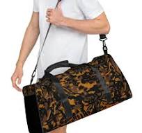 German Palm Tree Palmenmuster Autumn CAMO Duffle bag