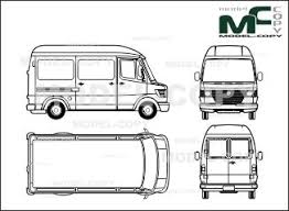 Mercedes Benz 208 D 210 D 210 Box High Roof Short Blueprints Ai Cdr Cdw Dwg Dxf Eps Gif Jpg Pdf Pct Renault Master Blueprints Nissan Terrano