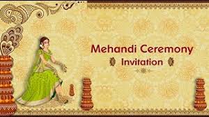 As an indian tradition, this festive occasion often occurs before a. Mehendi Ceremony Video Invitation For Whatsapp Animated Mehendi E Card Invitations Inviter Com Youtube