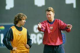 After all, they did finish fourth and fifth in the premier league during his two seasons in charge. 90s Football On Twitter A Young Carles Puyol And Louis Van Gaal 1999