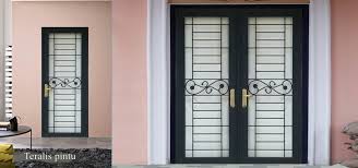 Untuk tralis yang model bingkai siku ini nantinya akan dipasang di tembok dan tidak di kusen soalnya kusennya ini aluminium. Lp Teralis Kreasi Baja