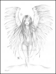 Angel Tattoo Beautiful Drawing Pinup Angel Drawing Fairy Drawings Emotional Drawings