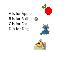 ppt a is for apple b is for ball c is for cat d is for dog