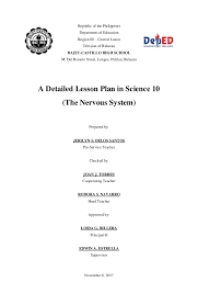 Here are nervous system puzzles. Detailed Lesson Plan The Nervous System