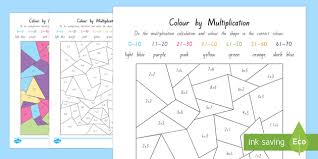 This baseball color by number page is a home run for practicing basic addition problems! Colour By Multiplication Worksheet Worksheet