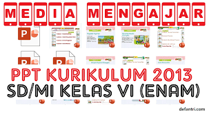 Check spelling or type a new query. Download Media Pembelajaran Powerpoint Kurikulum 2013 Sekolah Dasar Sd Atau Madrasah Ibtidaiyah Mi Kelas Vi Enam Semua Tema