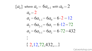 The terms consist of an ordered group of numbers or events that, being presented in a definite order, produce a sequence. Recursive Formula Explained W 25 Step By Step Examples