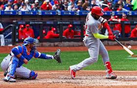 Cardinals acquire marcell ozuna as marlins' payroll cuts continue. 2018 Mlb Season Ozuna In The Zone Marcell Ozuna Of The St Louis Cardinals Connects On A Run Scoring Double Against The N Cardinals Win Mlb New York Mets