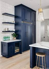 Pin By Allison Harlow On Client Geschwindt Camp In 2020 Blue Kitchen Cabinets White House Interior Blue Kitchens
