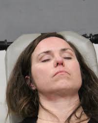 Full Name: TIFFANY STOTT Date: 02/23/2025 Charge: ASSAULT PUBLIC SERVANT  (She looks very relaxed for someone strapped into a restraint chair)  @tiffmaybe