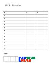 40cmx40cm/15.7x15.7 de prijs is voor de 2 tabellen samen. Arbeitsmaterialien Luk 4teachers De