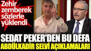 Üniversite eğitimini ankara gazi üniversitesi metalurji. Sedat Peker Den Bu Defa Abdulkadir Selvi Aciklamalari