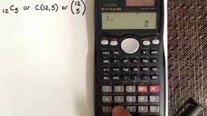 Combination Using The Calculator Casio Fx 991ms Youtube