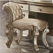 Astoria Grand Troutman Fabric Upholstered Wooden Vanity Stool Wayfair In 2020 Vanity Stool Wooden Vanity Bedroom Vanity Set