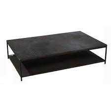 table basse marcel structure metal plateau en pierre noire 100 cm x 100 cm table basse table basse rectangulaire projets de renovations de maison