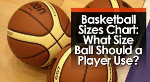 basketball sizes chart what size ball should a player use