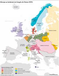 Carte De L Europe En 1815 Apres Le Congres De Vienne Napoleon Org
