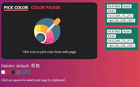 Color picker for chrome getting started. Hex Color Picker