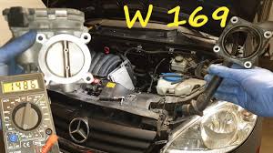 Mercedes W169 A Class 150 Throttle Body Clean Removal Test Replacement Youtube