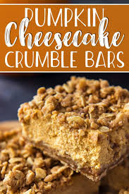 Pumpkin cheesecake bars with chocolate topping. Streusel Topped Pumpkin Cheesecake Bars The Crumby Kitchen