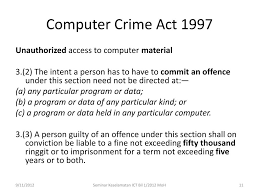 What is computer crimes act 1997? Ppt Cyber Law Bridging The Conventional And Cyber Juris Powerpoint Presentation Id 6959864