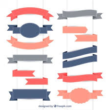 Download Collection Of Vintage Flat Ribbon For Free Vector Free Vintage Flats Ribbon Flats