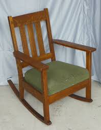 Antique rocking chair with original leather seat for you, your mother, grandmother, father or grandfather: Bargain John S Antiques Antique Mission Oak Rocking Chair Arts Crafts Rocker Bargain John S Antiques