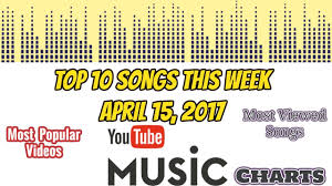 top 10 songs this week april 15 2017 youtube music charts most popular hits viral videos