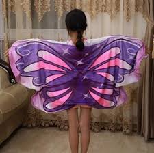 new cozy wings baby dream butterfly wing cloak kids shawl cartoon multicolor cape kids wing magic blanket novelty items a09022401 60 130cm baby