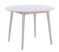 table ronde 2 extensions malena bois et blanc table ronde blanche extensible table ronde scandinave table ronde