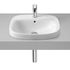 Vasque Semi Encastree Debba 50x41cm Blanc Roca 71 09 Vasque Vasque A Encastrer Salle De Bain