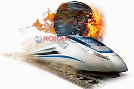 Kereta api maglev mengambang diatas rel nya, jadi kayak terbang. Kereta Supercepat Maglev Berlari 603 Km Jam