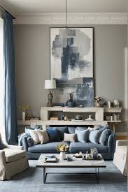 28 Blue And Gray Living Room Ideas