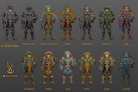 They will unlock after the zuldazar raid and you can progress towards most of these unlocks now! Dark Iron Dwarf And Zandalari Troll Heritage Armor Color Variations News Icy Veins