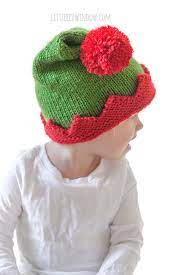 Easter card ideas for toddlers. Christmas Elf Hat Knitting Pattern Little Red Window