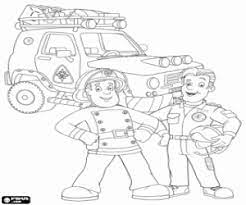Fireman sam and station officer steele. Fireman Sam Coloring Pages Printable Games