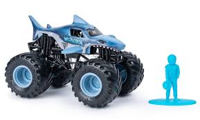 Download and print free megalodon monster jam coloring pages. Spin Master Monster Jam Monster Truck Megalodon 10 Cm Blue Twm Tom Wholesale Management