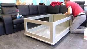 Unlike the traditional rectangle shaped fish tanks that you will easily find in the market, this coffee table fish tank comes in a dazzling square shape and is solid with a square ⅜ inch beveled glass top. Building An Awesome Aquarium Coffee Table Youtube