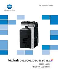 For that purpose konica minolta's colour multifunctionals. Konica Minolta Bizhub C652 User Manual Pdf Download Manualslib